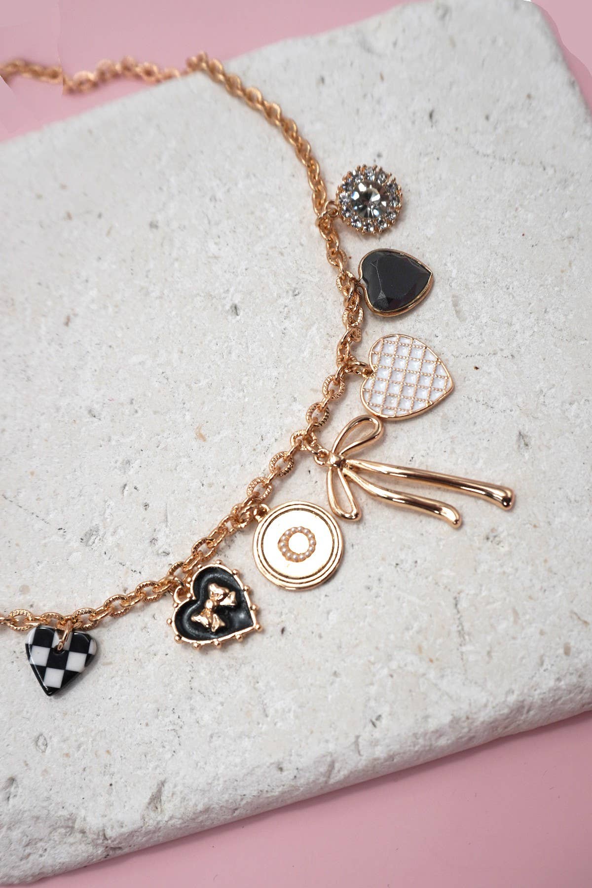 Checker Charm Necklace