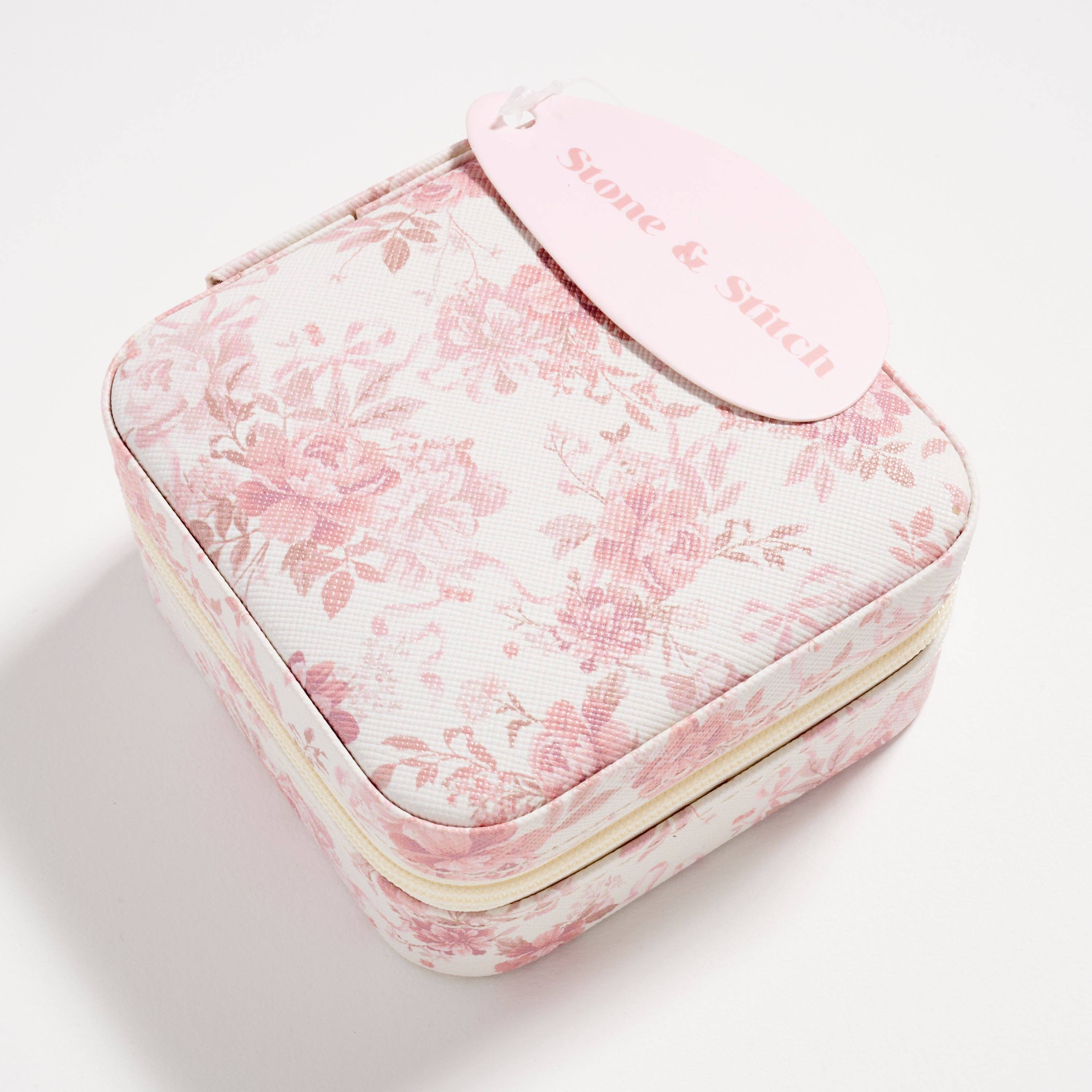 Floral Travel Jewelry Box