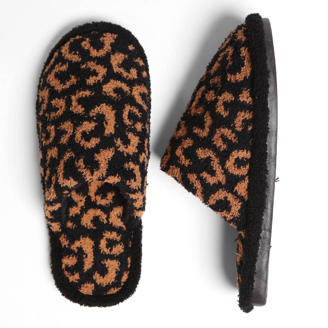 Luxury Soft Leopard Pattern Slipper