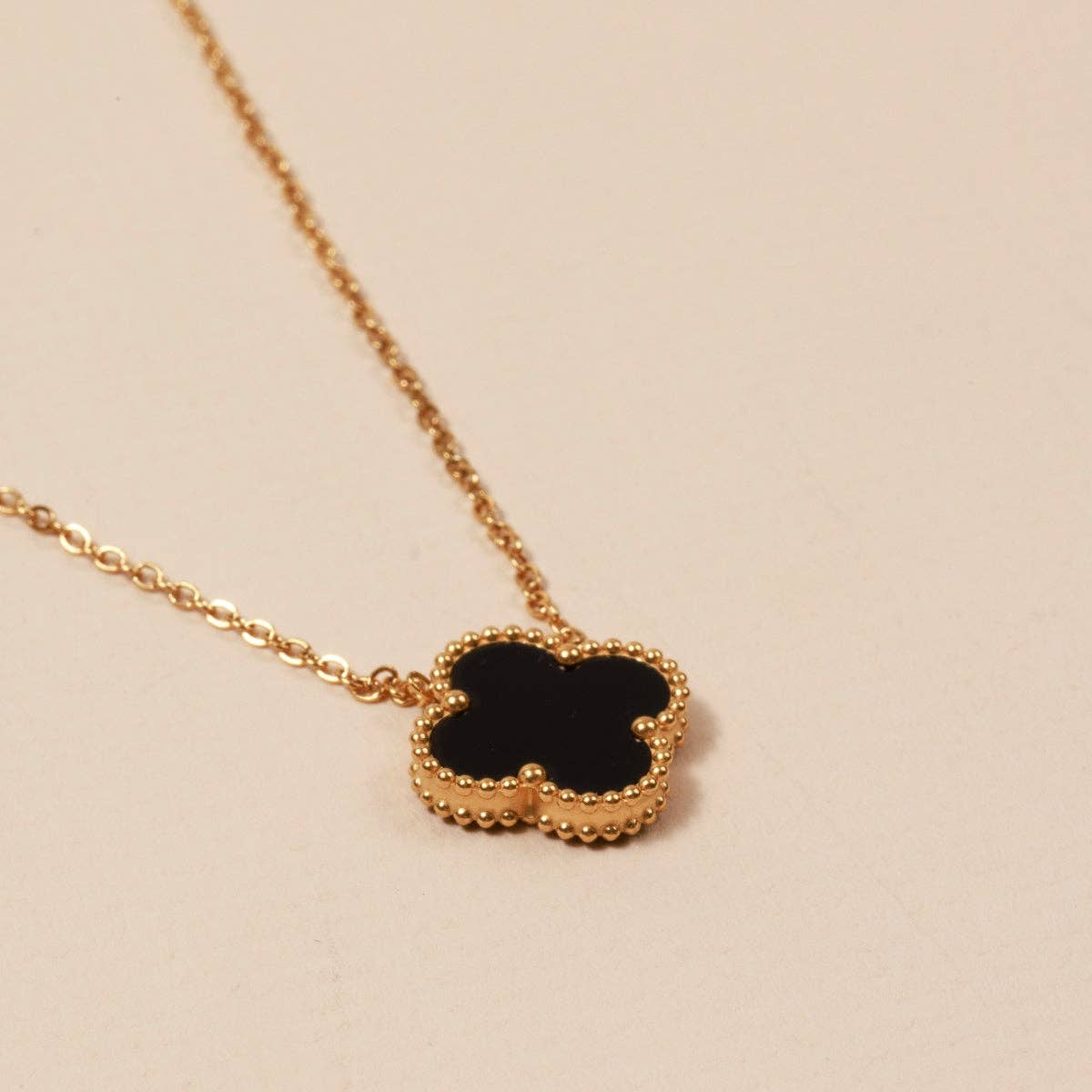 Floral Charm 18K Gold Necklace