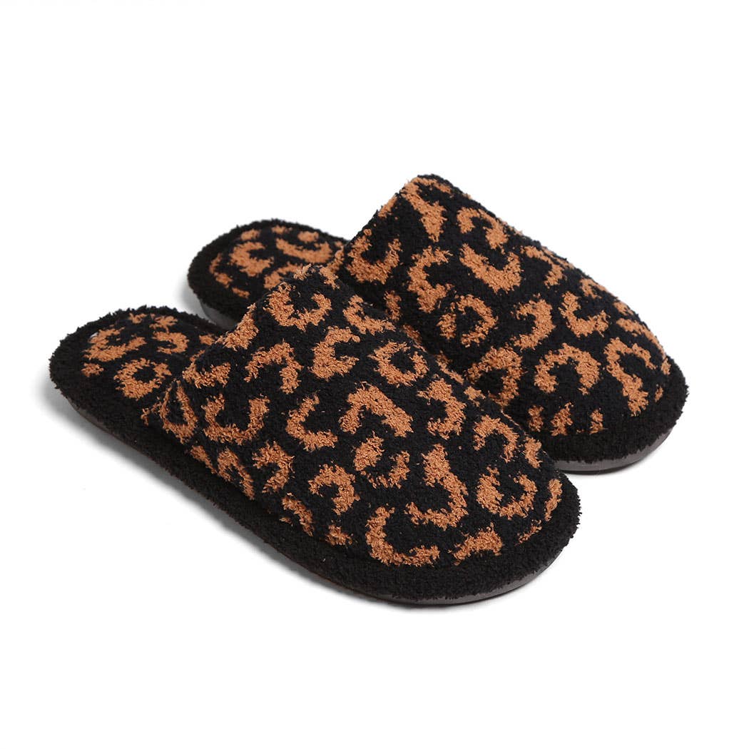 Luxury Soft Leopard Pattern Slipper