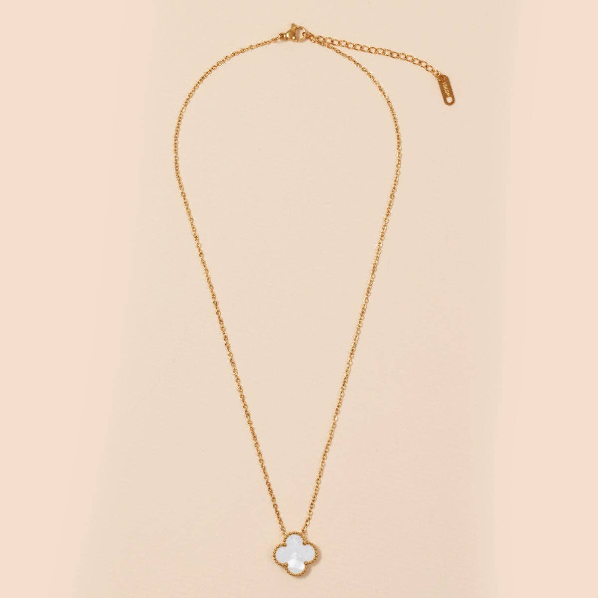 Floral Charm 18K Gold Necklace