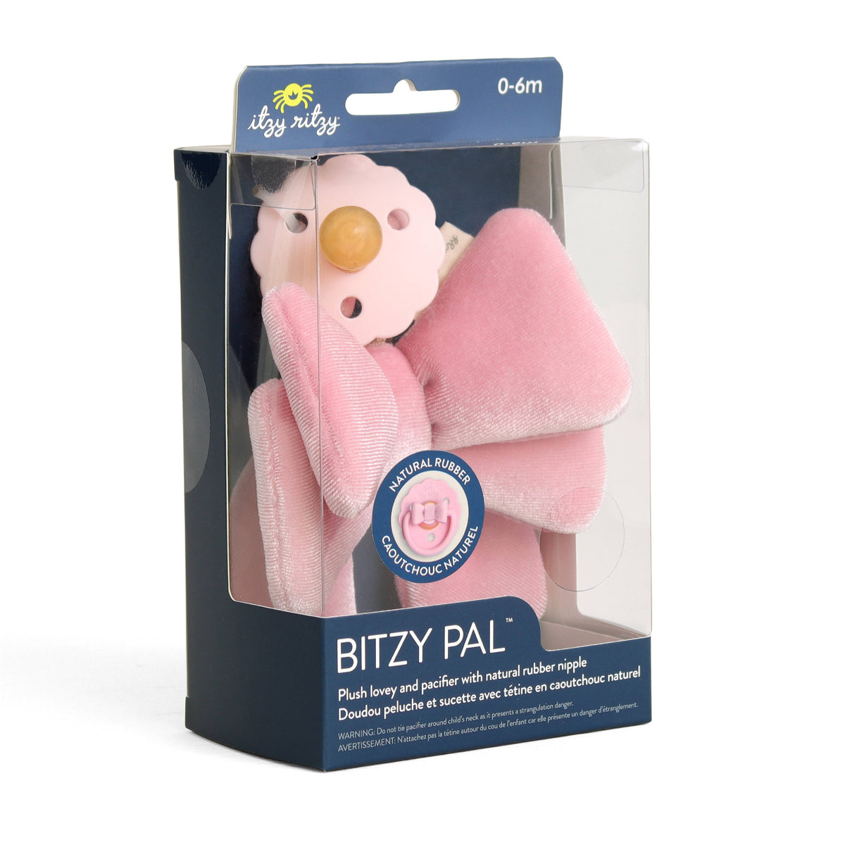 *NEW OPTIONS* Bitzy Pal Natural Rubber Pacifier & Plush