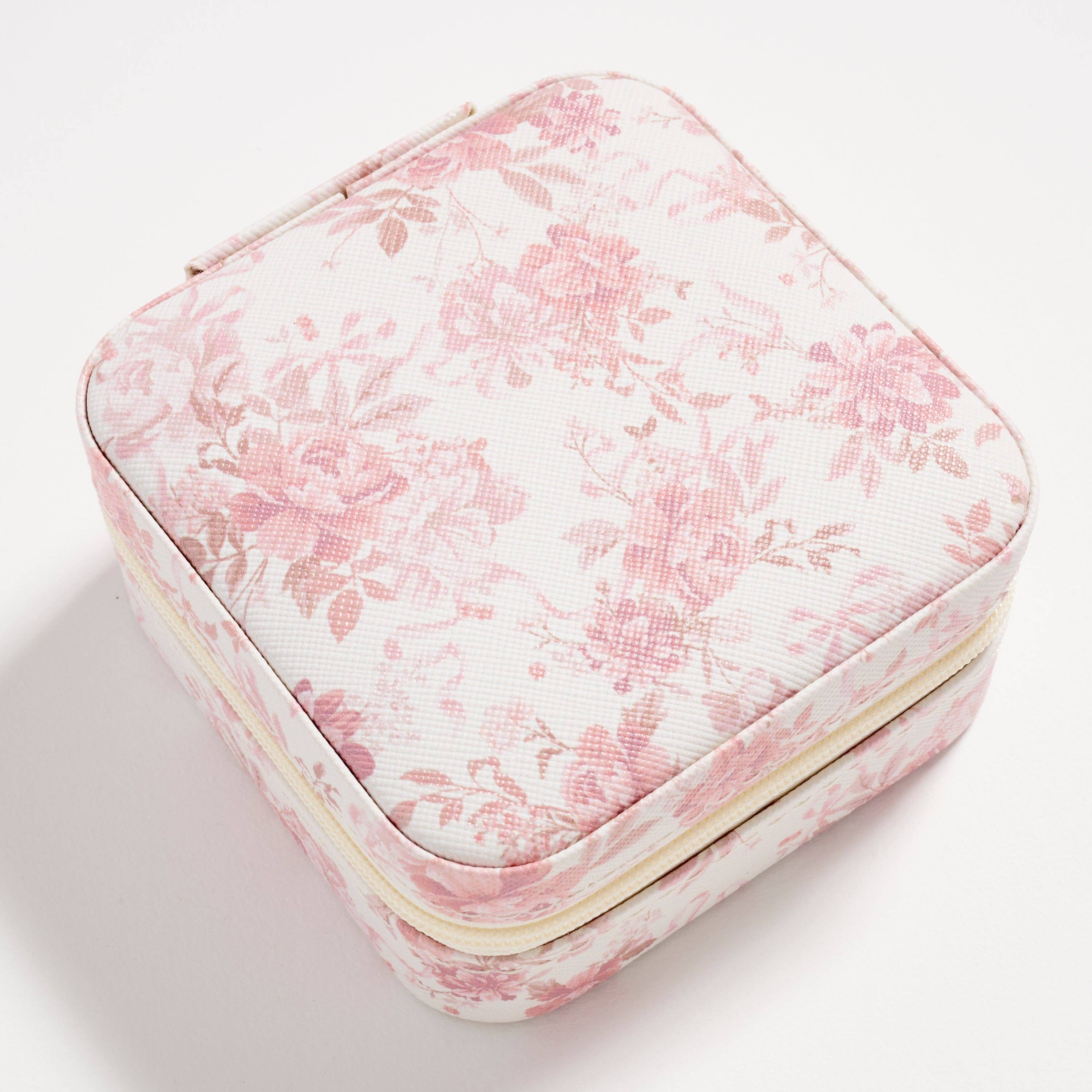 Floral Travel Jewelry Box