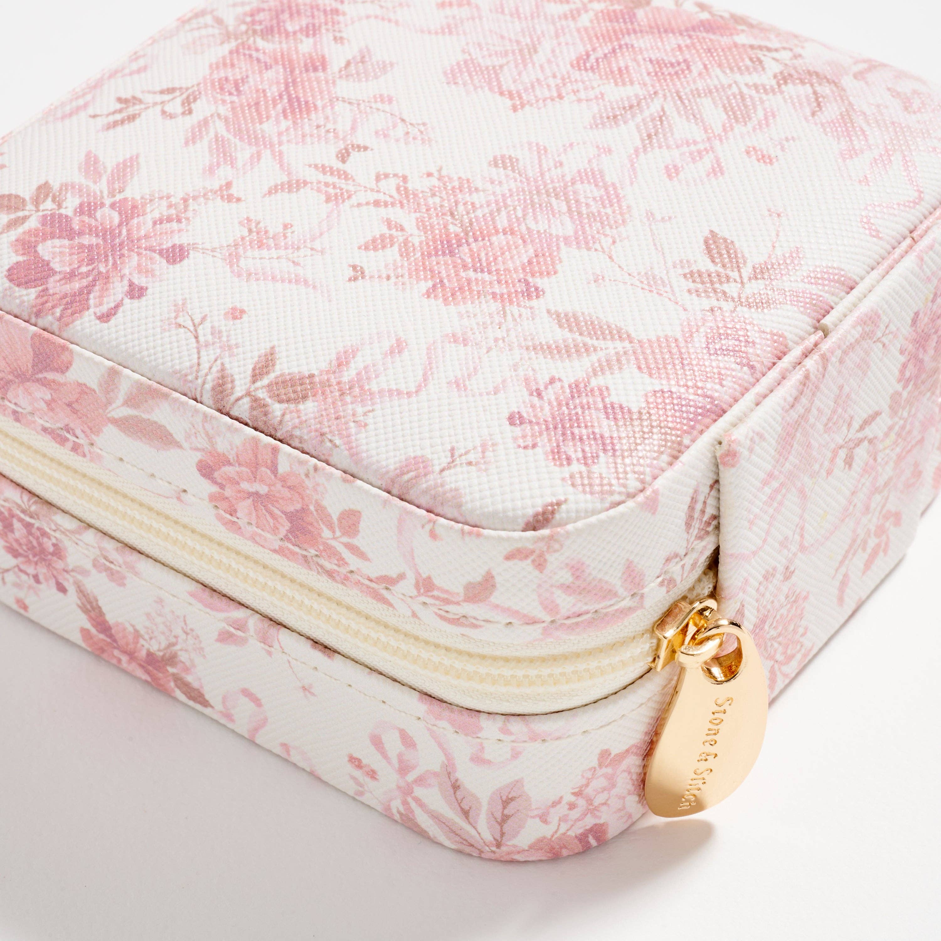 Floral Travel Jewelry Box