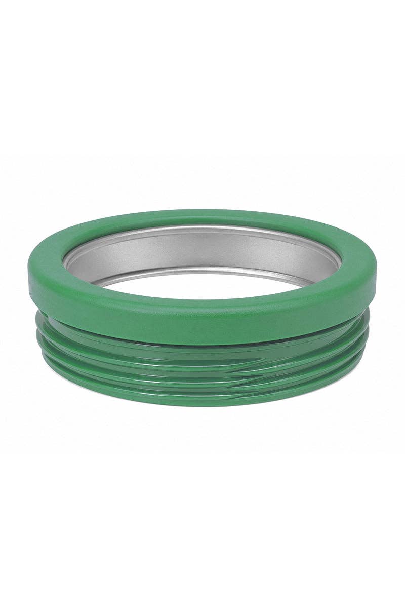 Aqua and Green Striped Can Coolers Wholesale