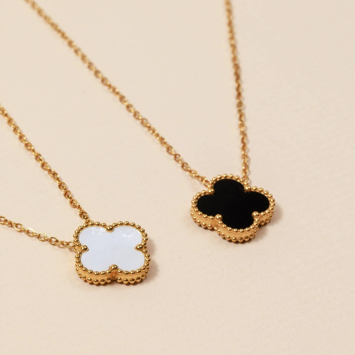 Floral Charm 18K Gold Necklace