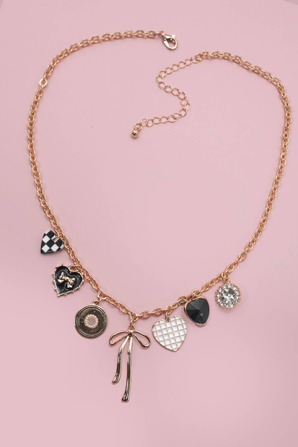 Checker Charm Necklace