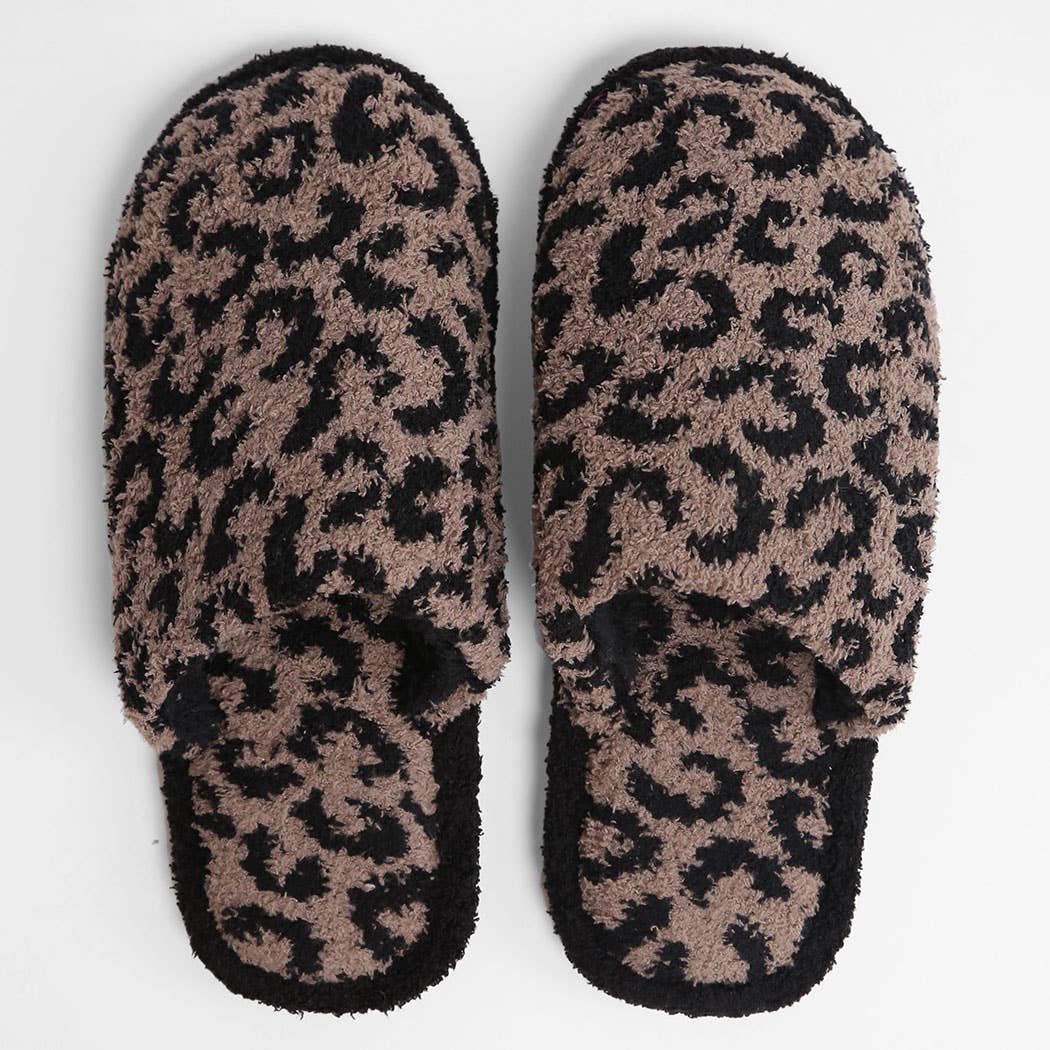 Luxury Soft Leopard Pattern Slipper