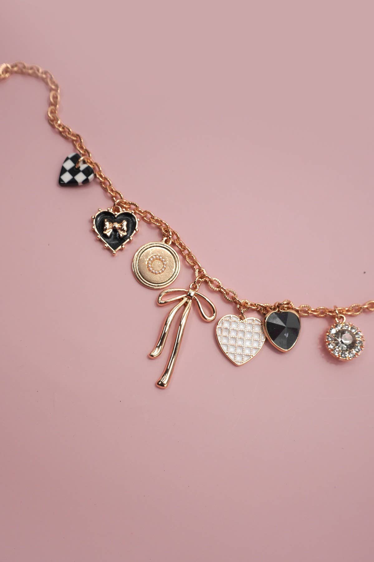 Checker Charm Necklace