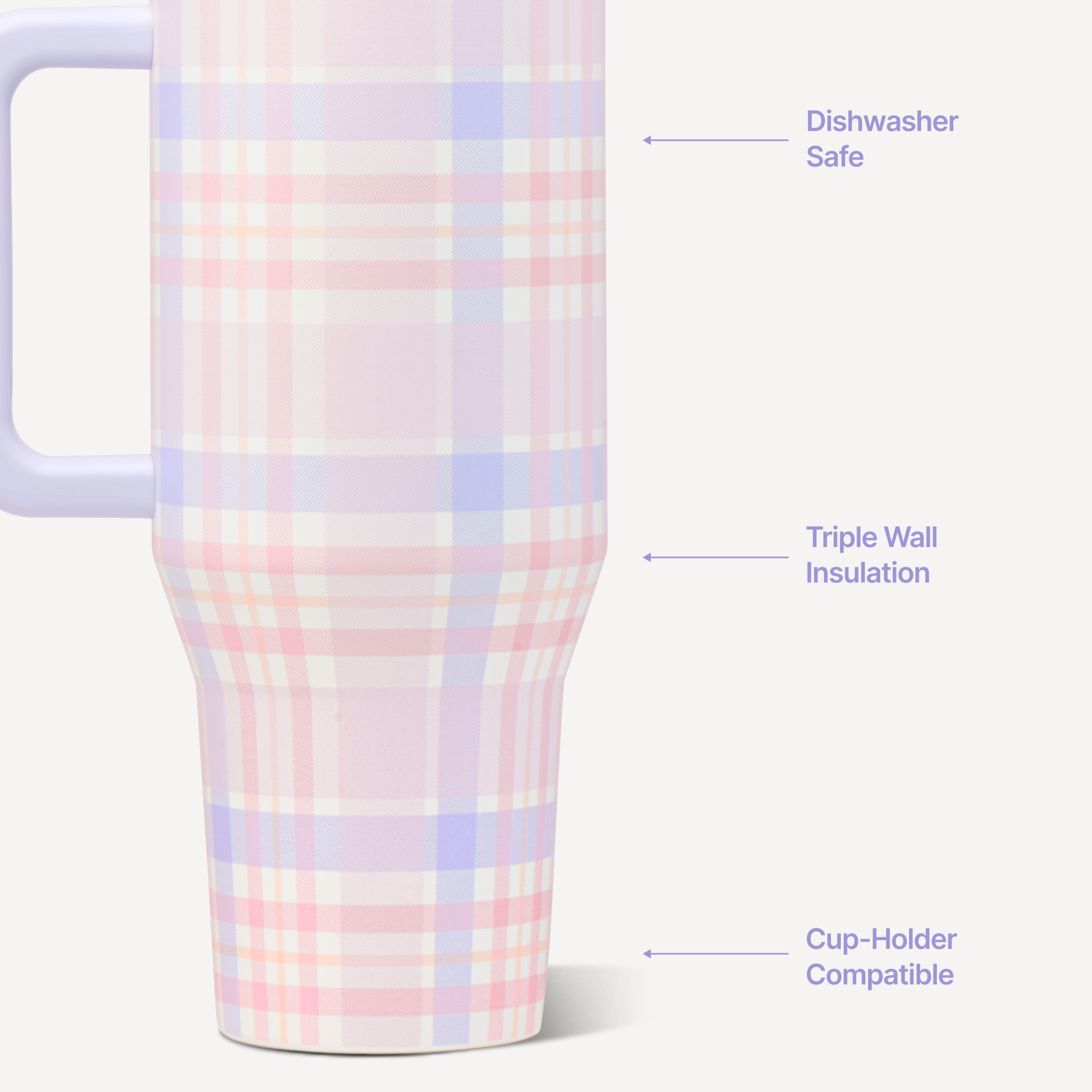 Lavender Dreams HydroJug 32 oz Traveler Tumbler