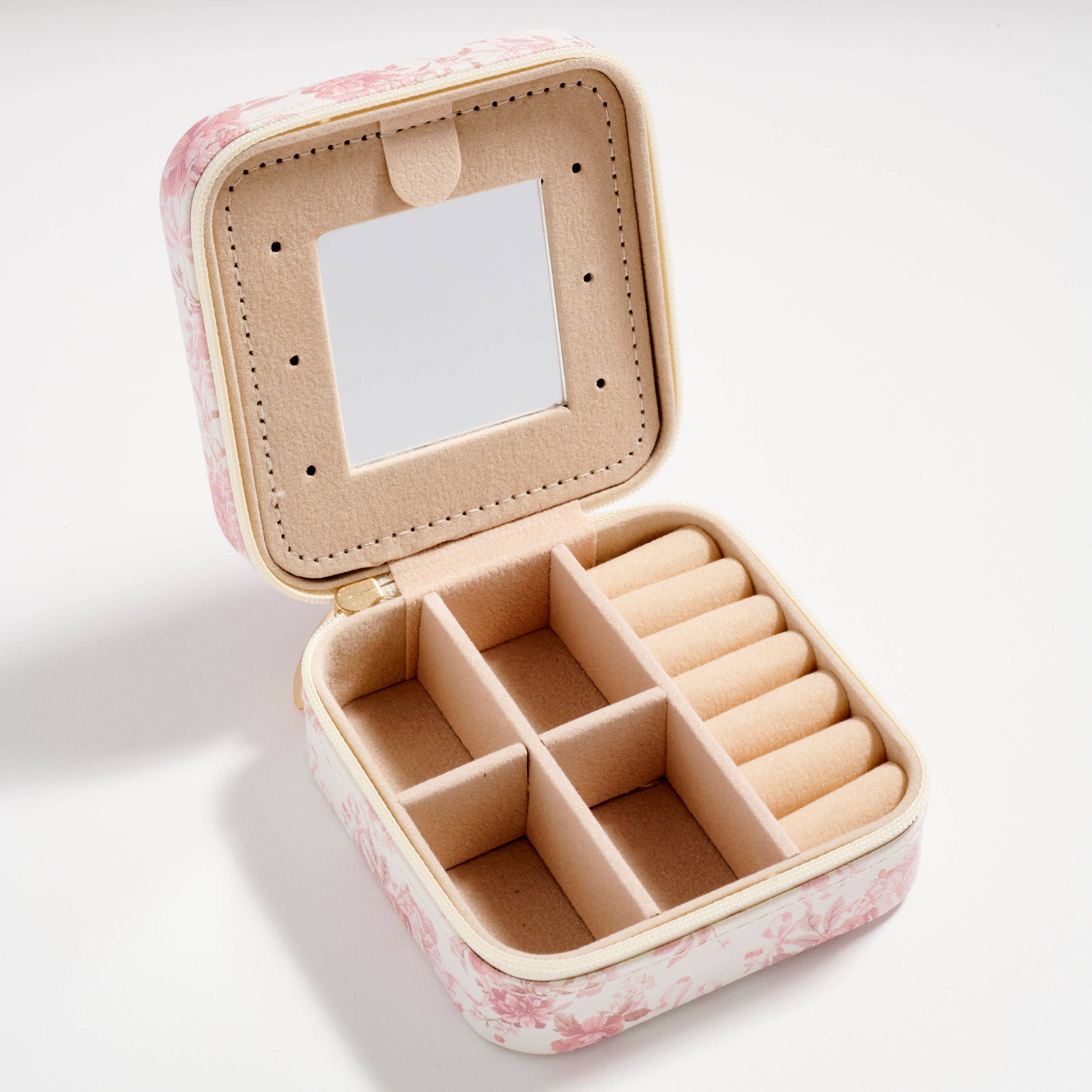 Floral Travel Jewelry Box