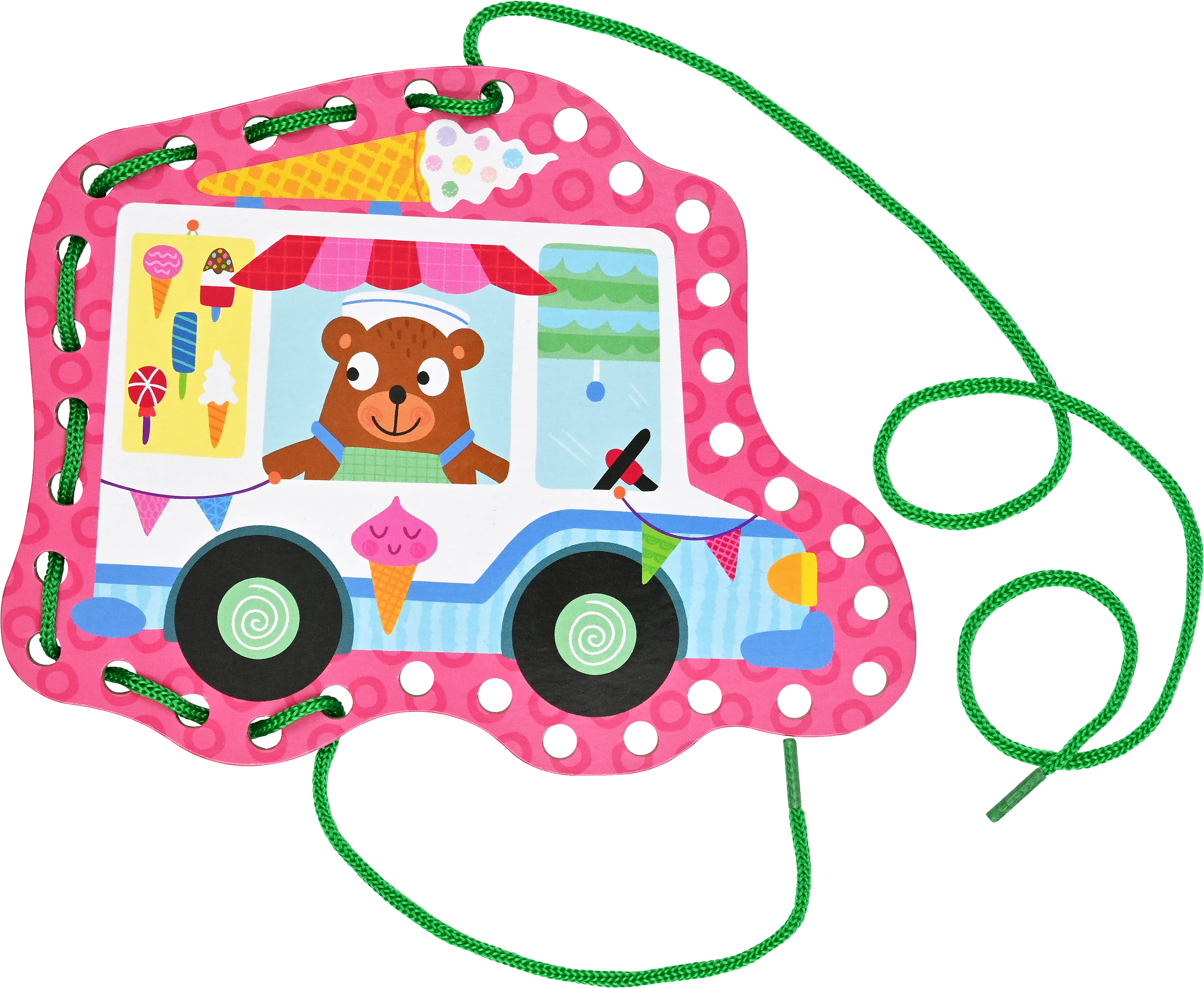 Cars & Trucks Lacing Cards