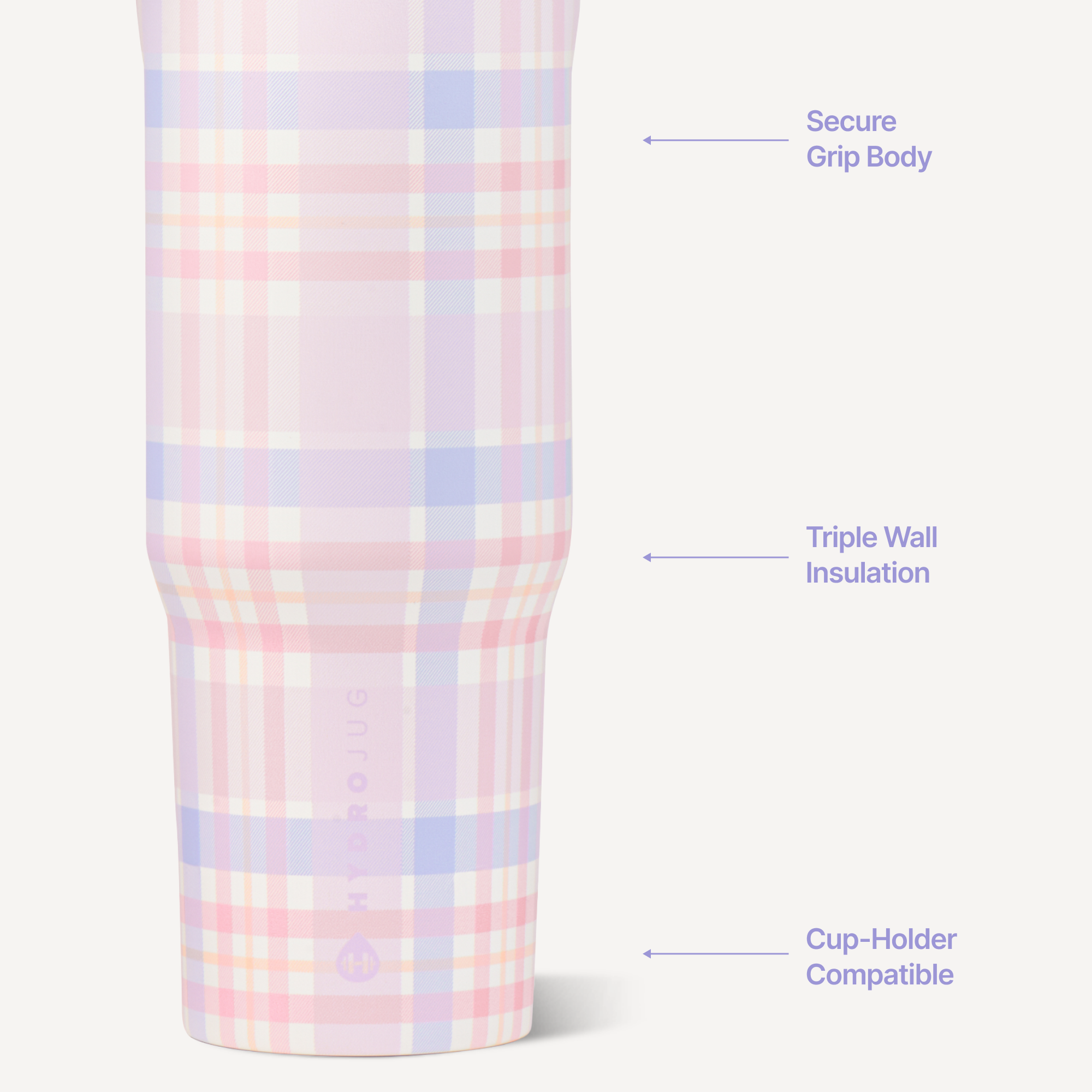 Lavender Dreams HydroJug 40 oz Sport Water Bottle