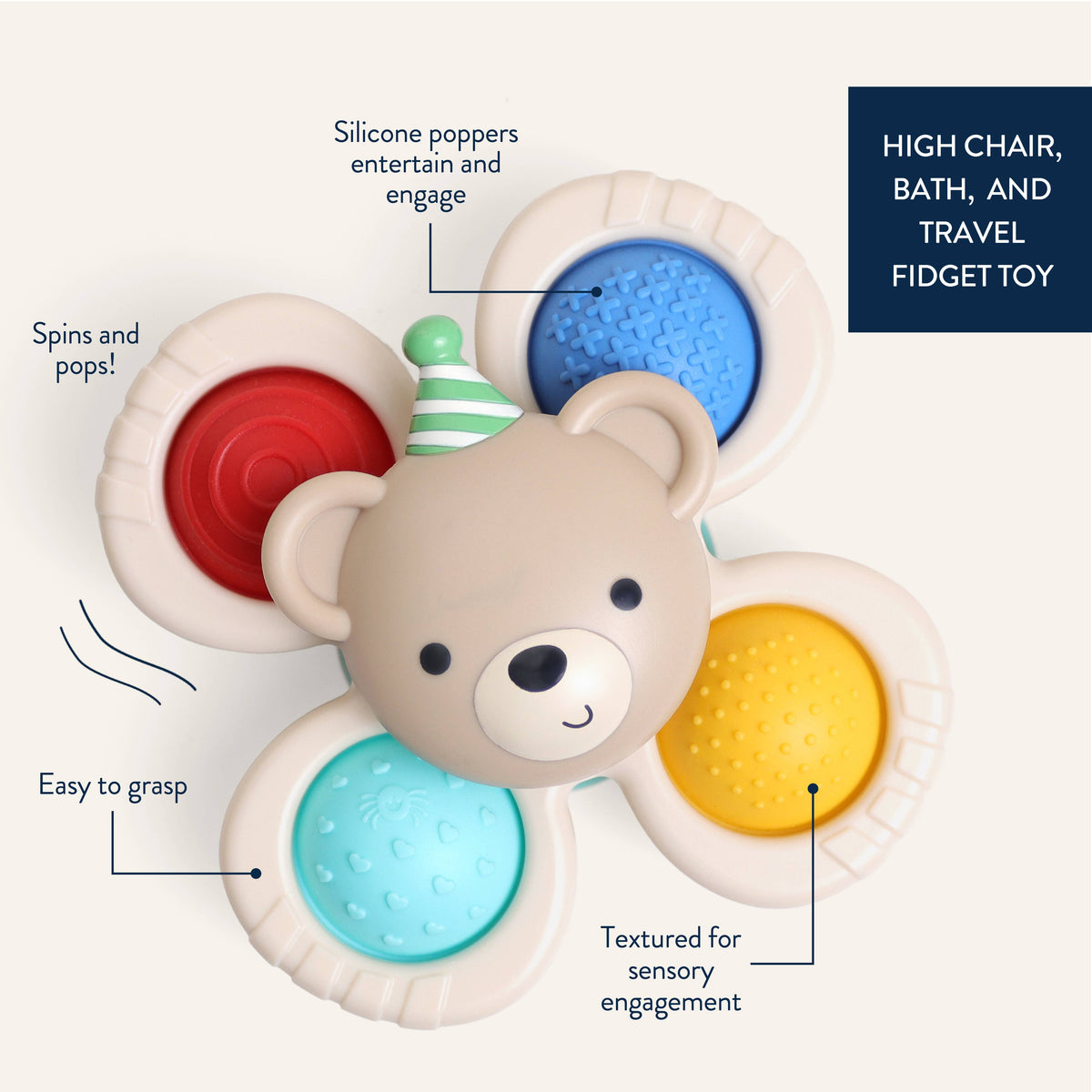 *NEW* Itzy Pop & Whirl™ Circus -Bath, Travel, & Mealtime Toy