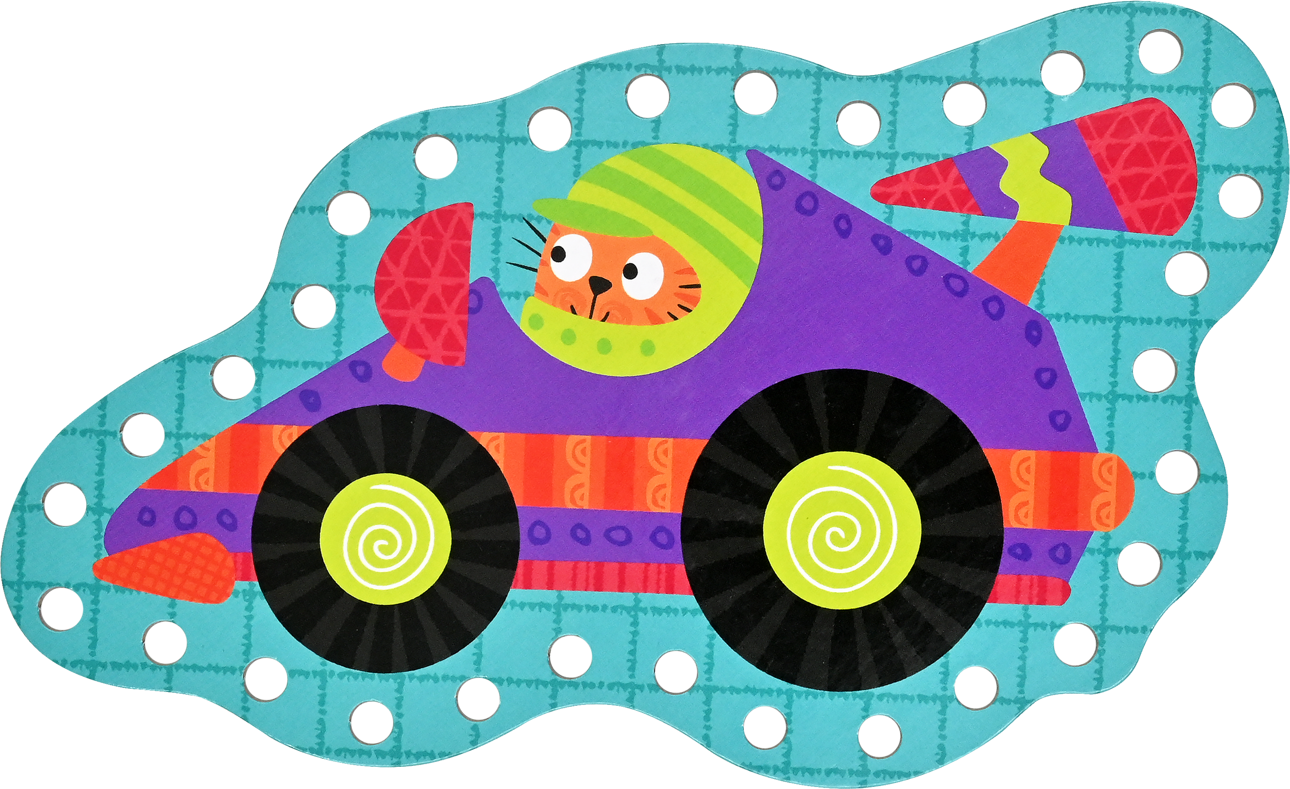 Cars & Trucks Lacing Cards