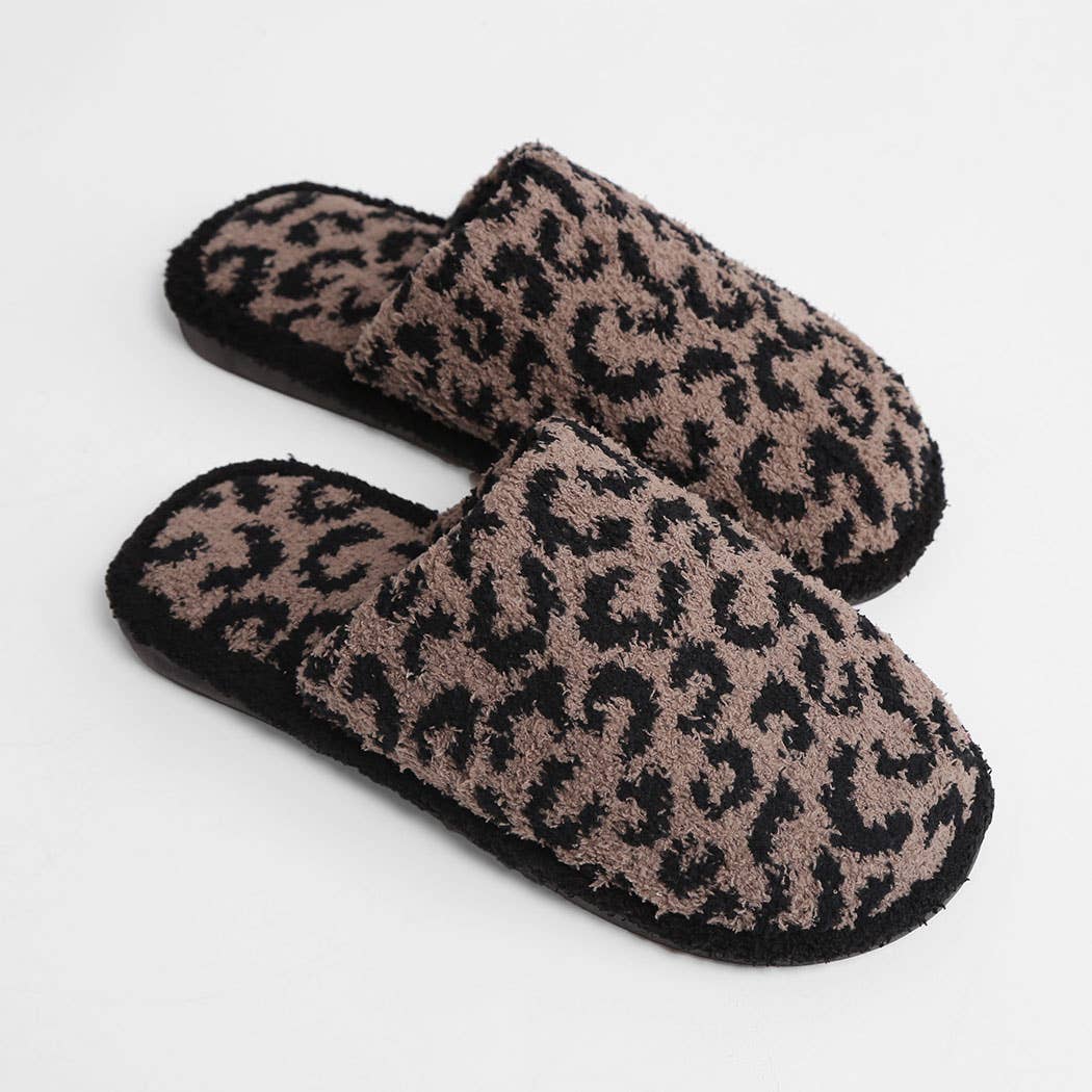 Luxury Soft Leopard Pattern Slipper