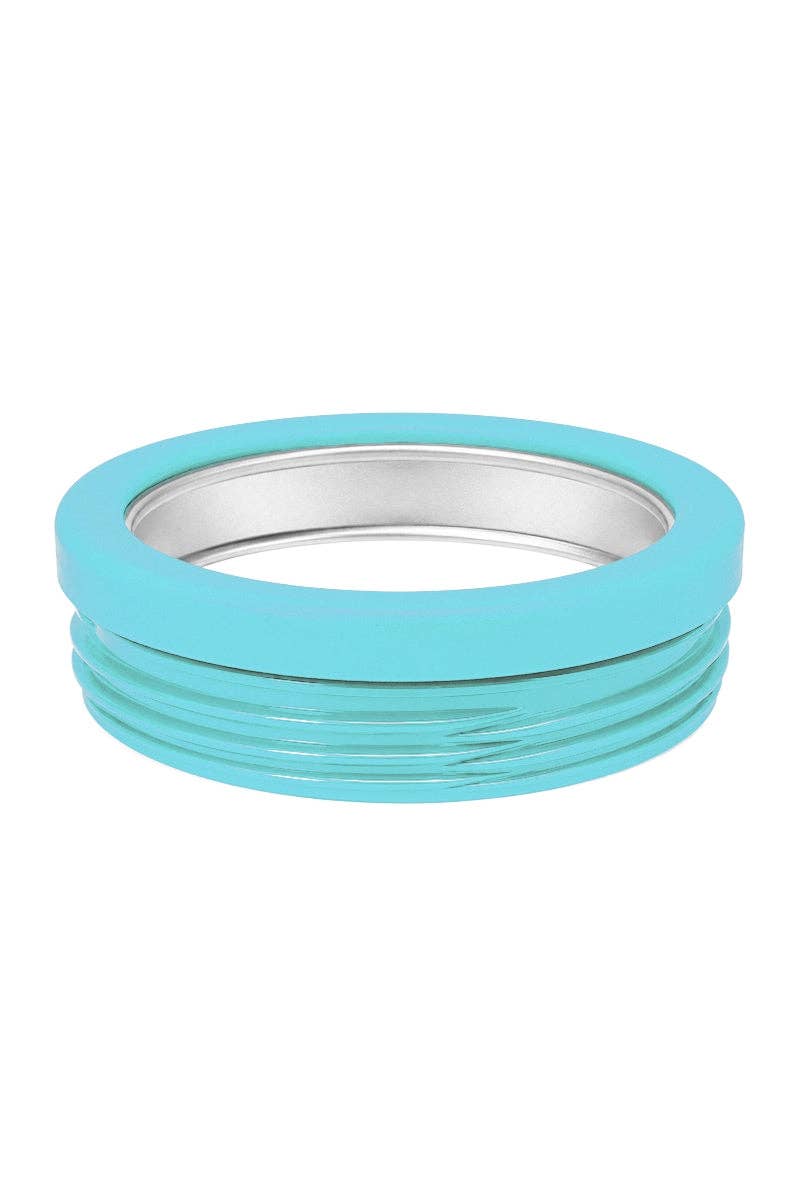 Yellow and Aqua Striped Wholesale Drink Sleeve