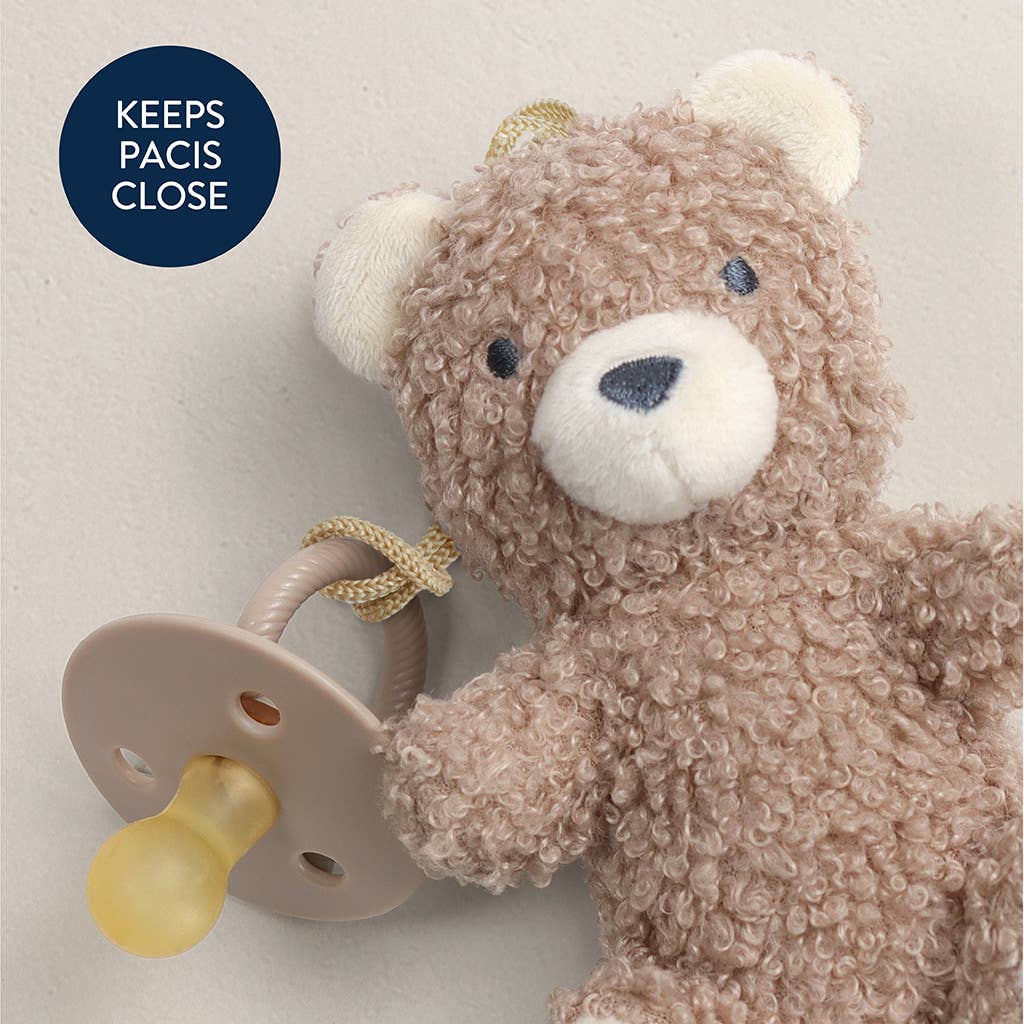 *NEW OPTIONS* Bitzy Pal Natural Rubber Pacifier & Plush