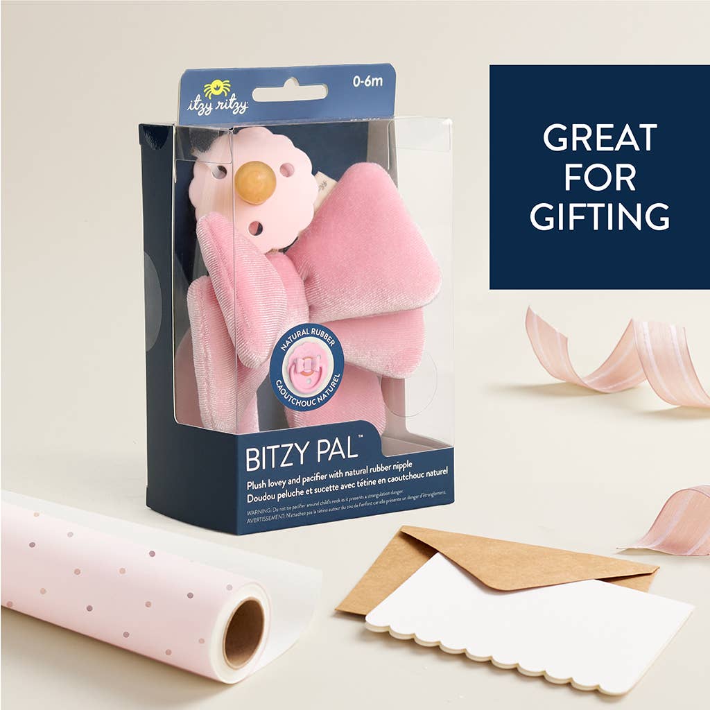 *NEW OPTIONS* Bitzy Pal Natural Rubber Pacifier & Plush
