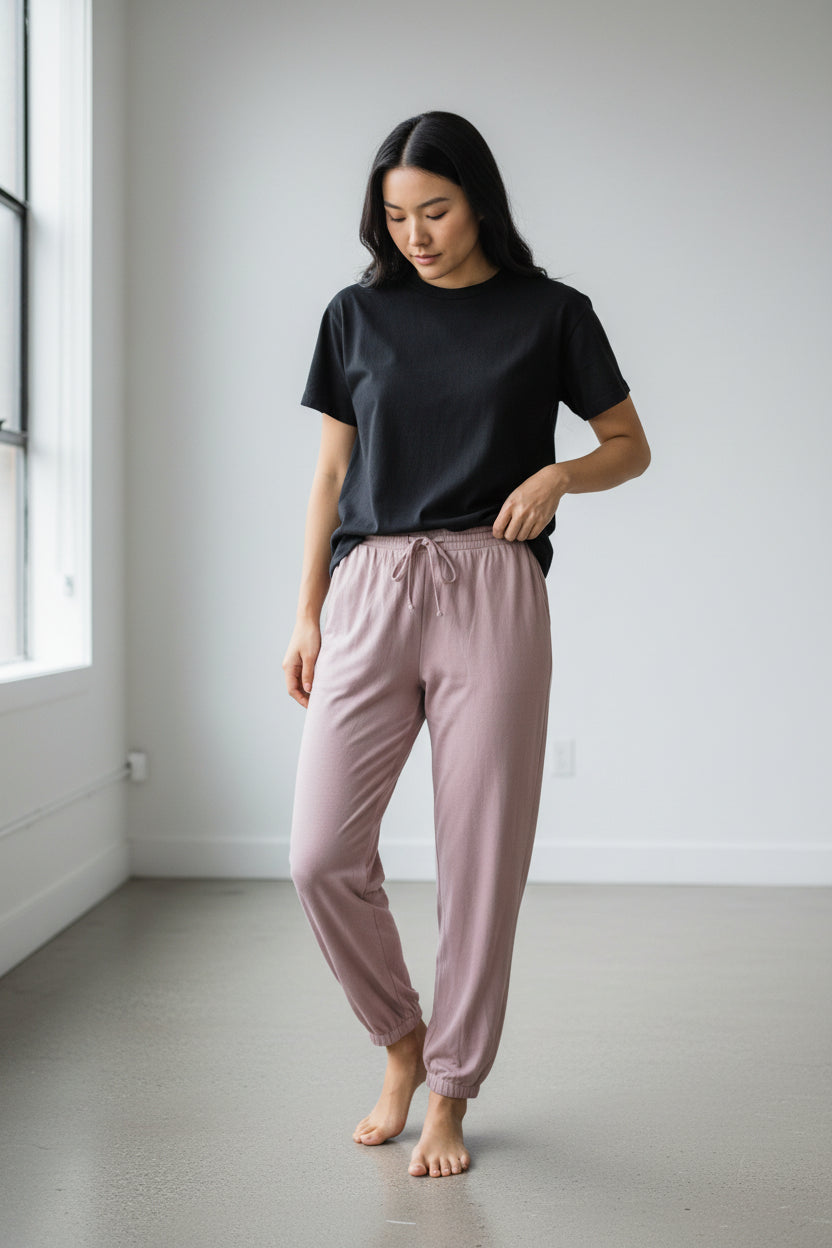 Auden Women Sleepwear Lightweight Pink Pants