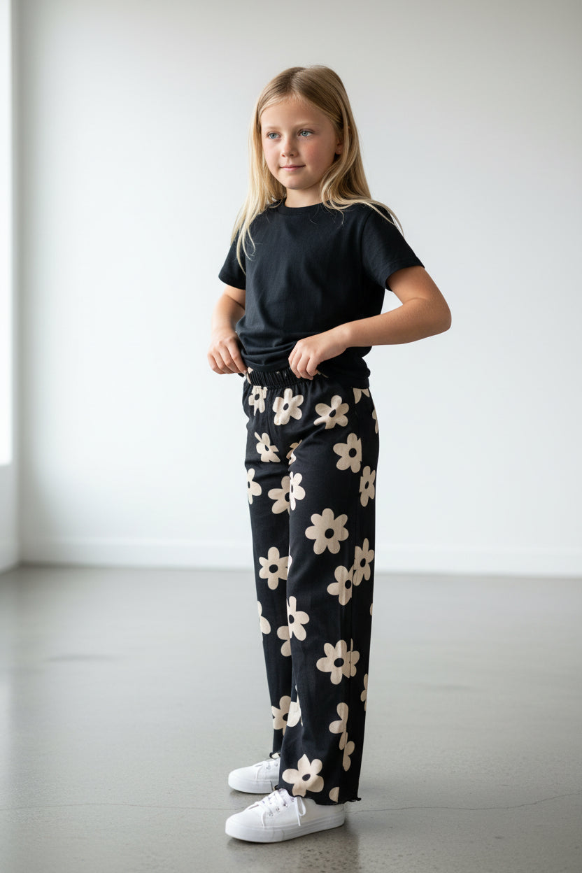 Cat & Jack Girls Daisy Print Pants