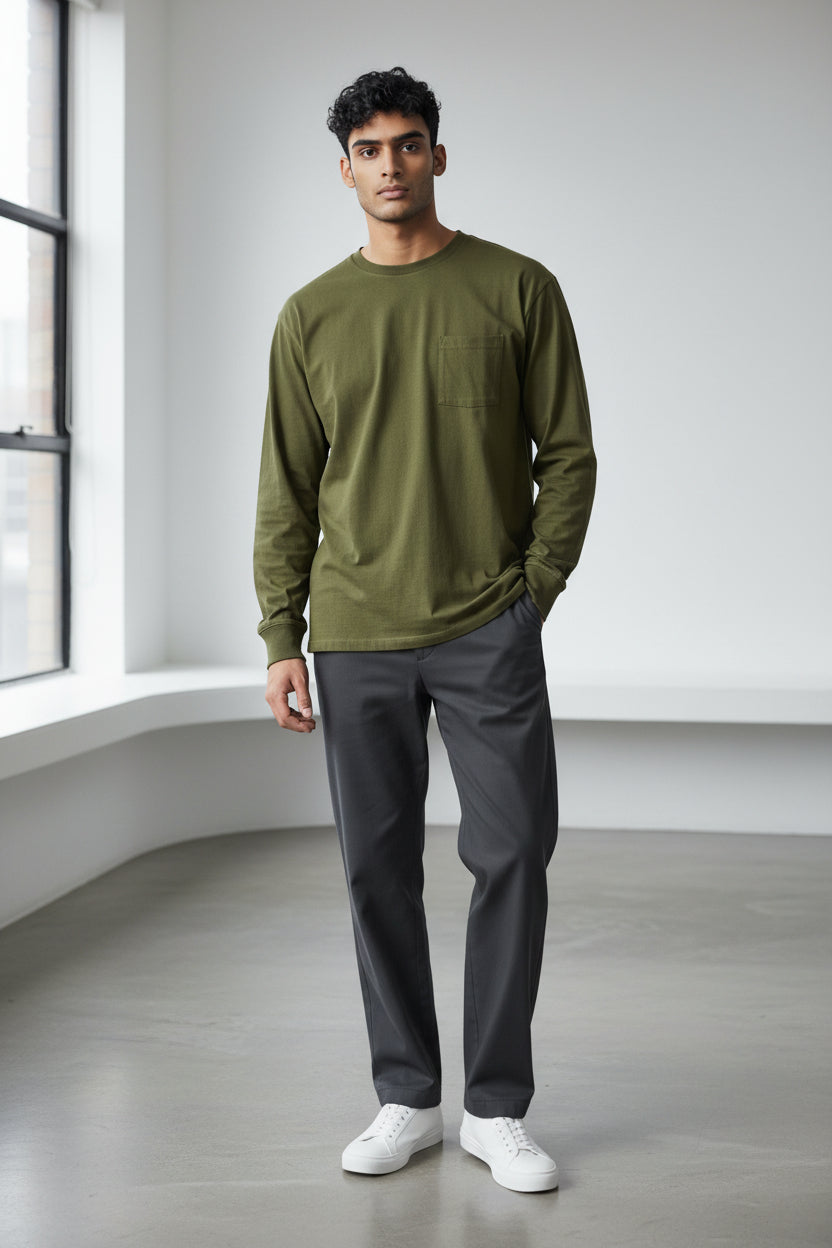 Goodfellow & Co Men Long Sleeve Pocketed Shirt