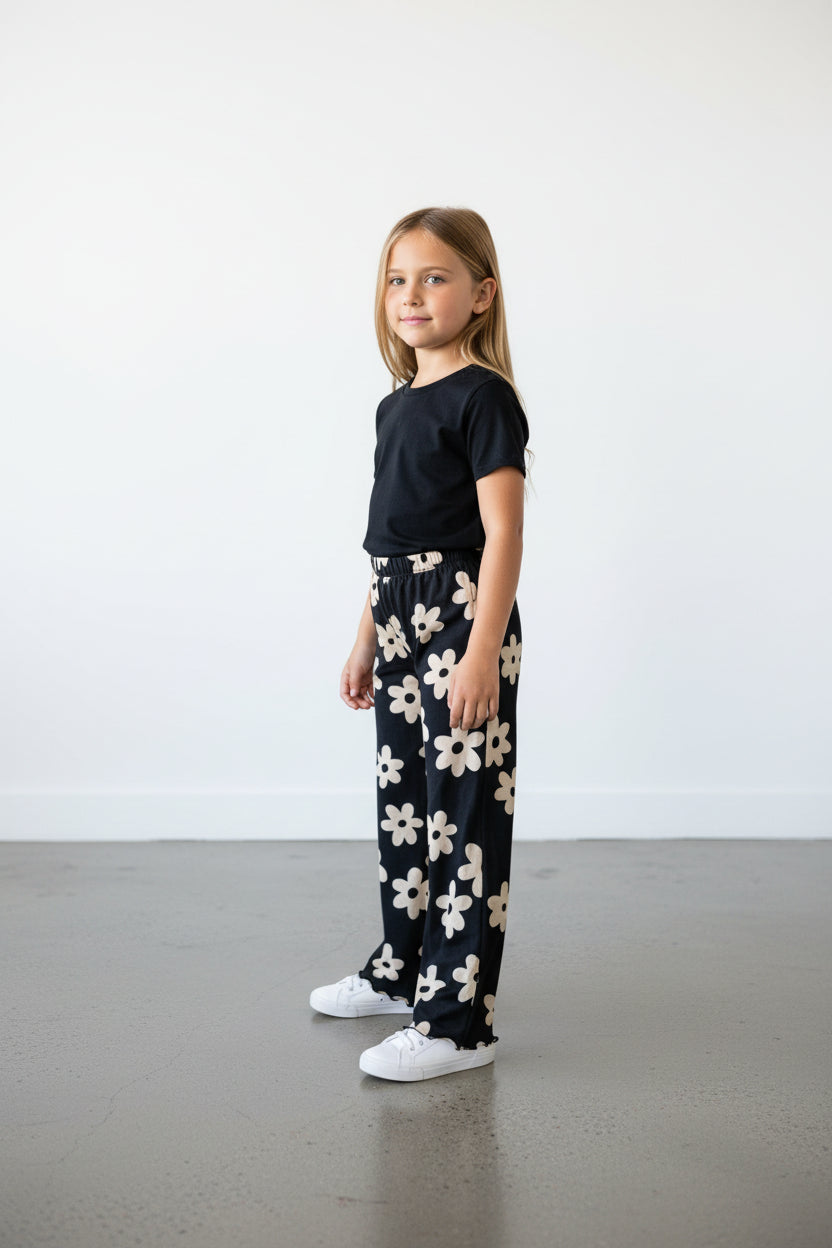 Cat & Jack Girls Daisy Print Pants
